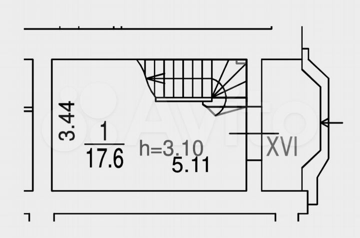 Стрит ритейл в жилом доме - 18 м²