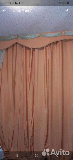 Шторы с ламбрекеном новые