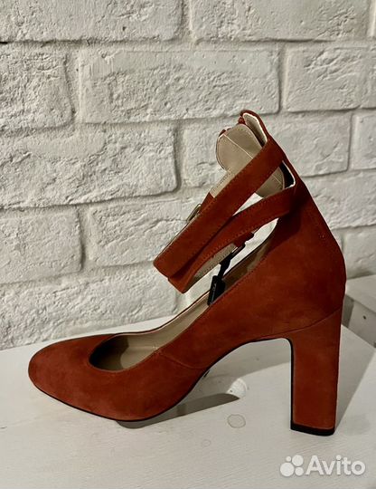 Замшевые туфли Massimo dutti