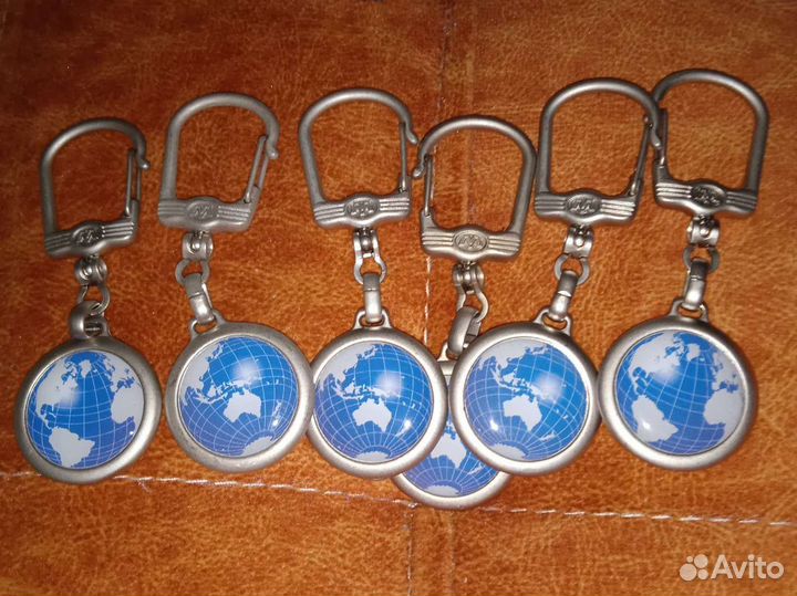 Брелки набором 6 шт