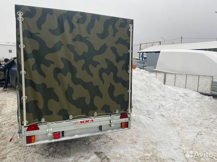 Прицеп 17.022 для снегохода с тентом для охотников