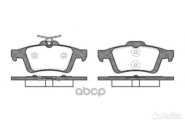 Комплект тормозных колодок дисковый тормоз 0842