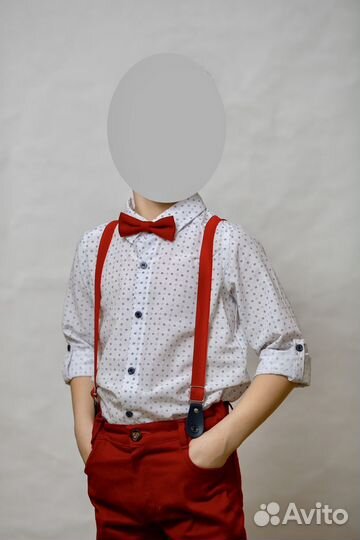 Костюм (рубашка, брюки, подтяжки)