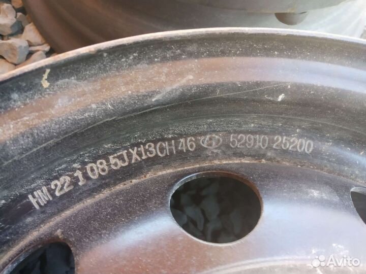 Штампованные диски R13 на хендай акцент