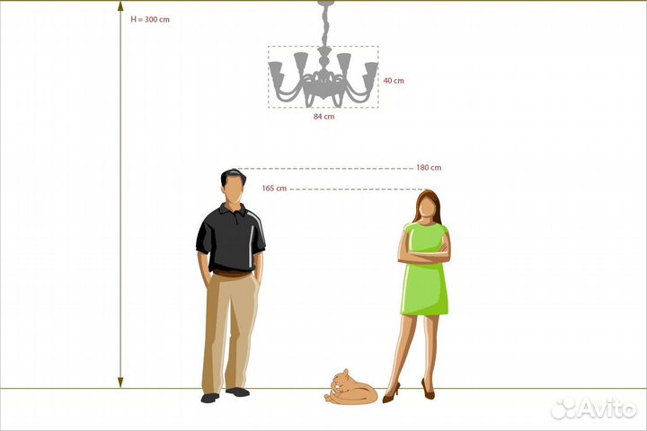 Люстра подвесная современная, хай-тек