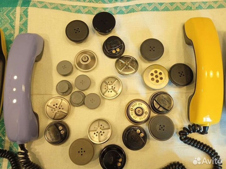 Телефонные витые шнуры, телефонные и микр. капсюли