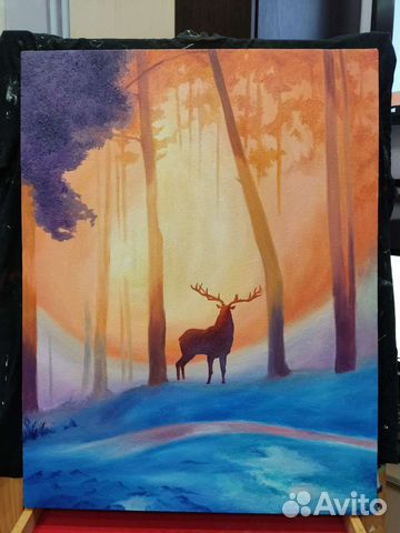 Картина маслом на холсте 55-70