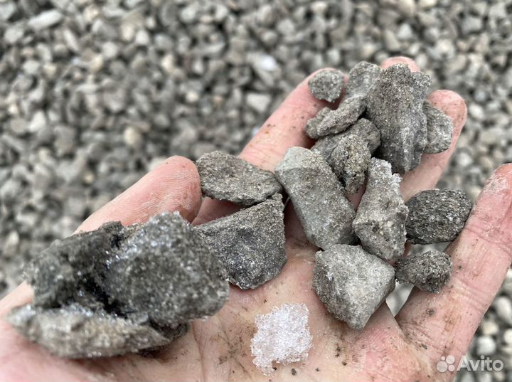 Щебень, Песок