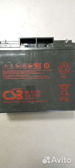 Аккумулятор для ибп 12v 17ah CSB