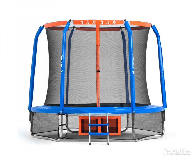 Батут DFC Jump Basket с внутренней сеткой12ft