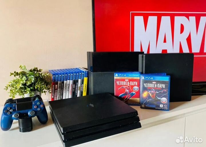 Sony playstation 4 slim/pro + 700 игр/гарантия