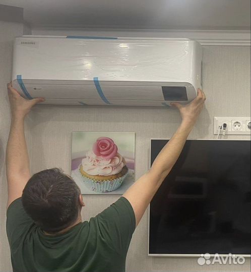 Установка и продажа кондиционеров/закладка трассы