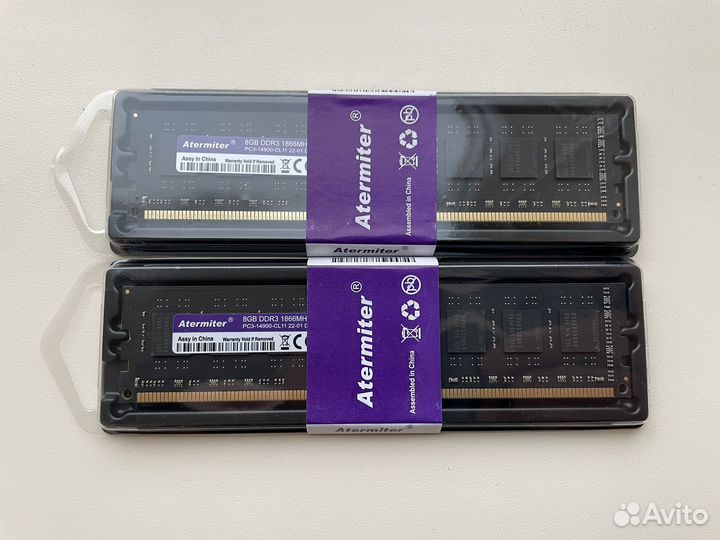 Оперативная память DDR3 16gb (2х8gb) 1866Mhz
