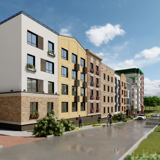 3-к. квартира, 77,9 м², 1/4 эт.