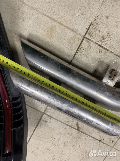 Защита заднего бампера из нержавейки
