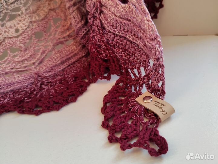 Новая дизайнерская полукруглая шаль ручная работа