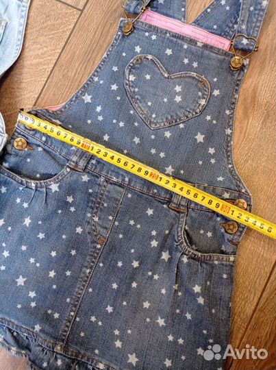 Джинсовый комбинезон, рост 128