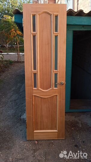 Межкомнатные двери бу 60 см с коробкой