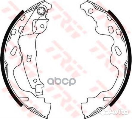 Колодки тормозные барабанные зад GS8480 TRW