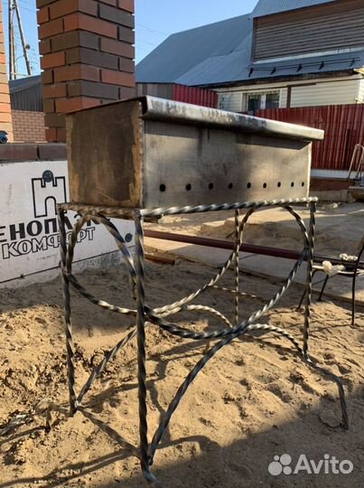 Мангал нержавейка 6мм