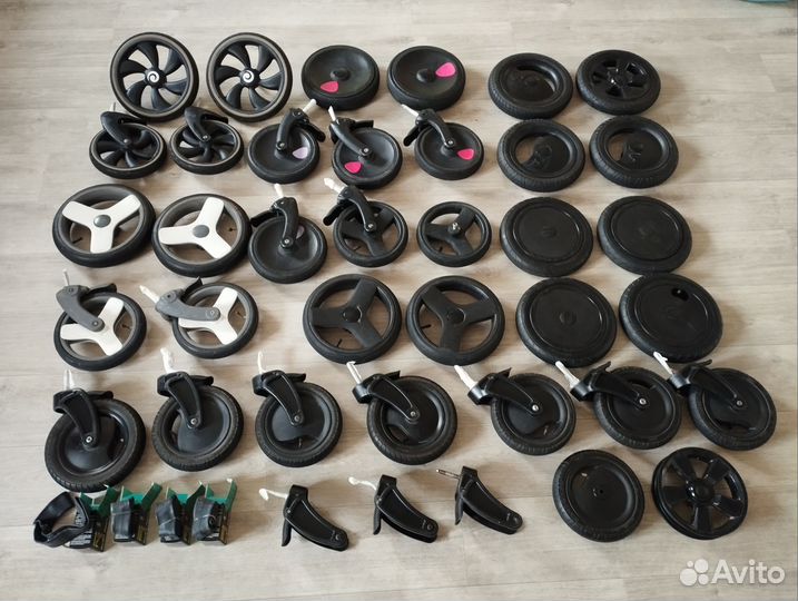 Колеса для коляски, вилки