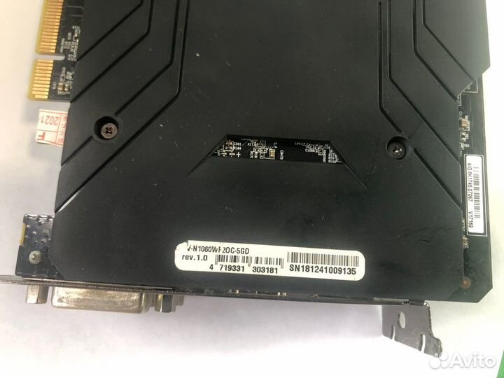 Видеокарта gigabyte GeForce GTX 1060 5