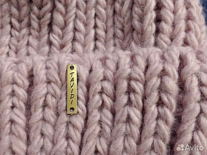 Шапка зимняя женская вязанная