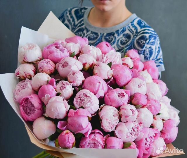 Пионы букет