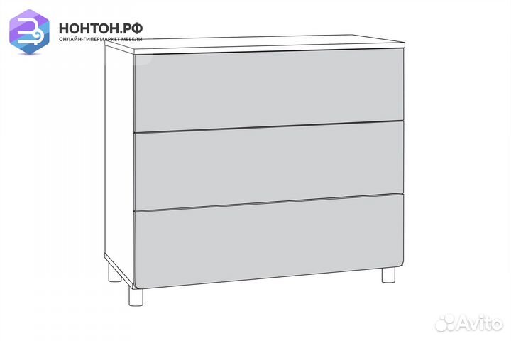 Комод Эйп 13.322 белый шагрень / дуб белый