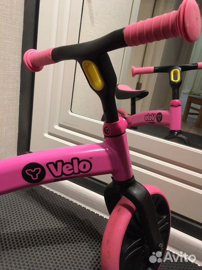 Беговел Yvolution velo Junior, розовый