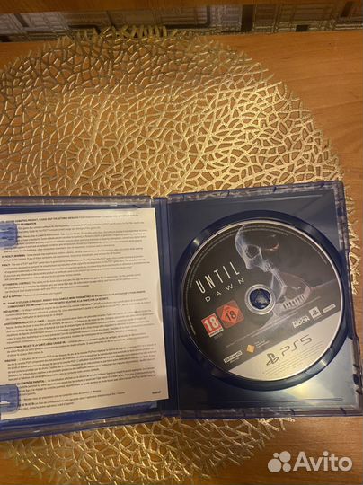 Until dawn ps5 диск