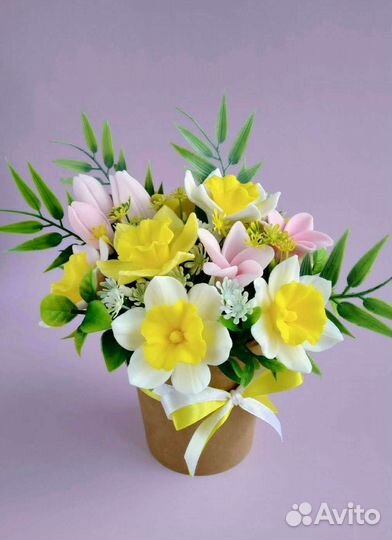 Букет к 1 сентября из мыла