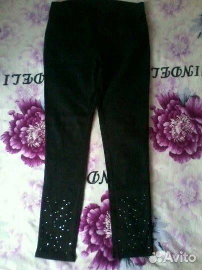 Брюки со стразами