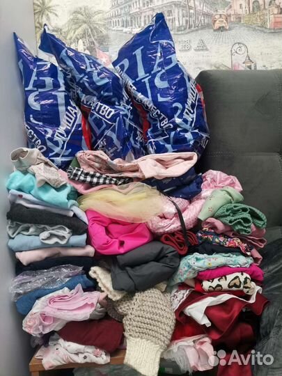 Вещи пакетом на девочку от 74 до 92