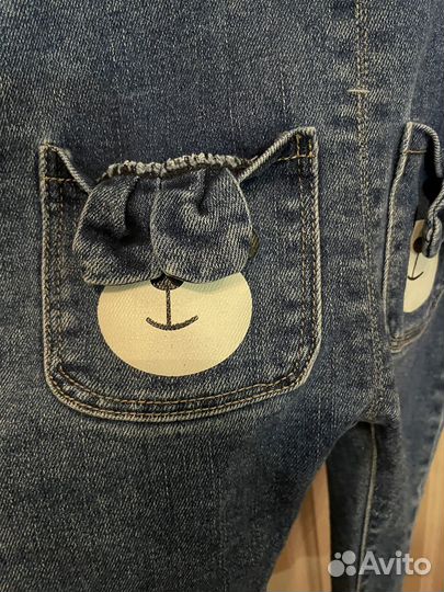 Джинсовый комбинезон для малыша 74 80