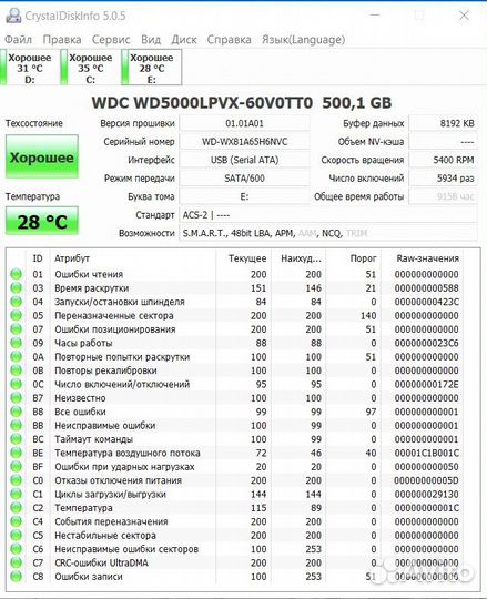 Hdd 500gb для ноутбука (Жесткий диск)