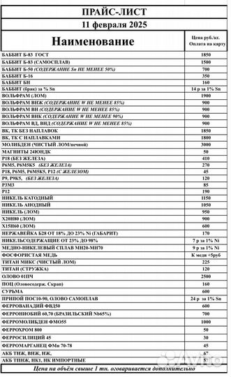 Закупаем-принимаем лом редкоземельных металлов