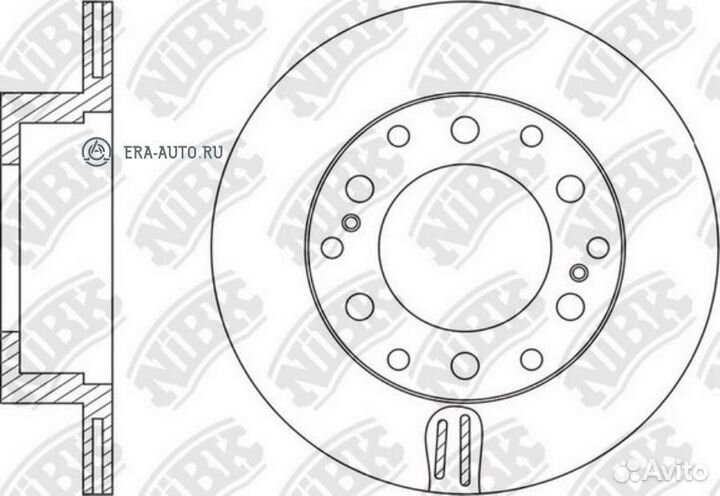 Nibk RN1553 Диск тормозной