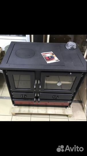 Печь камин с духовкой