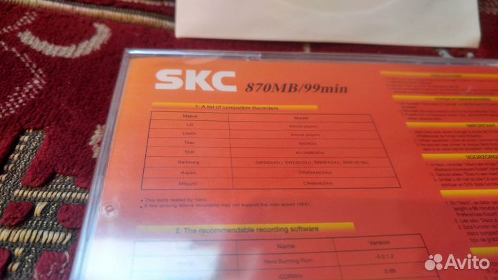 Диски CD-R - 870 и 900 Mb; 99, 100 минут