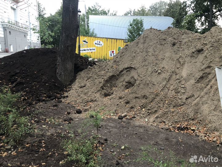 Песок строительный земля пгс доставка