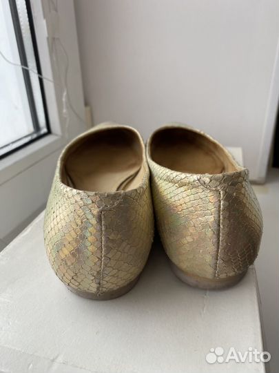 Балетки натуральная кожа