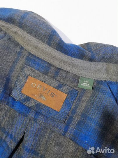 Orvis flannel heavyweight original overshirt