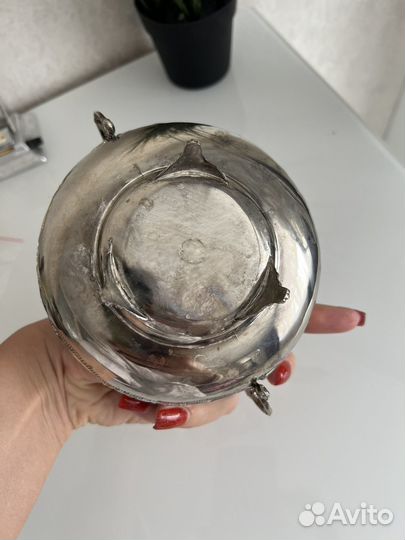 Ваза конфетница мельхиор