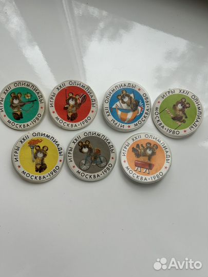 Значки СССР олимпиада 80