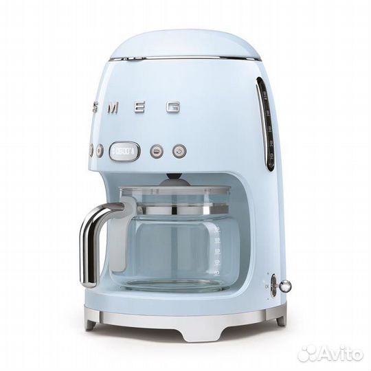 Капельная кофеварка Smeg DCF02, пастельный голубой