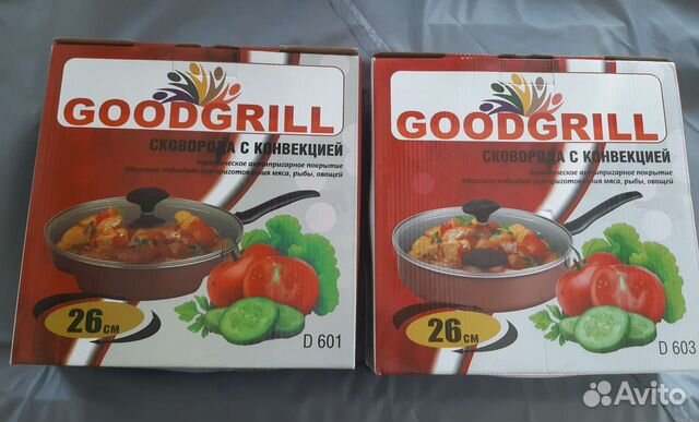 Сков�орода GoodGrill D603 и D601, 26 см