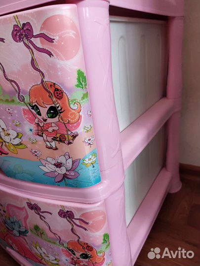 Комод детский пластиковый