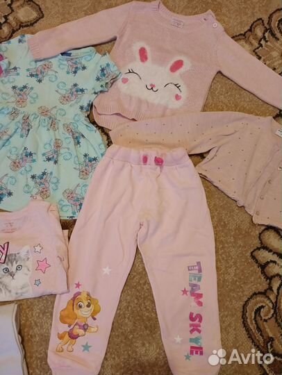 Вещи пакетом на девочку 98р