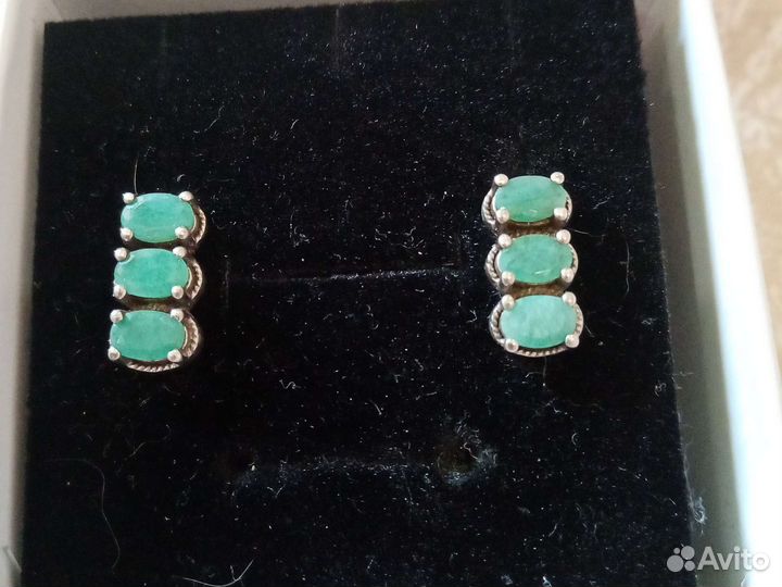 Серьги серебро